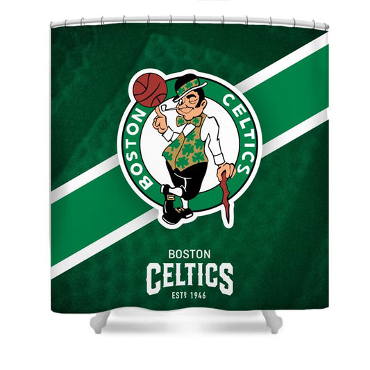 Basketball Sport Boston Shower Curtain