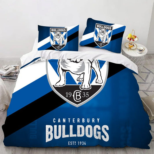 Canterbury Bankstown Rugby Sport Bedding Set