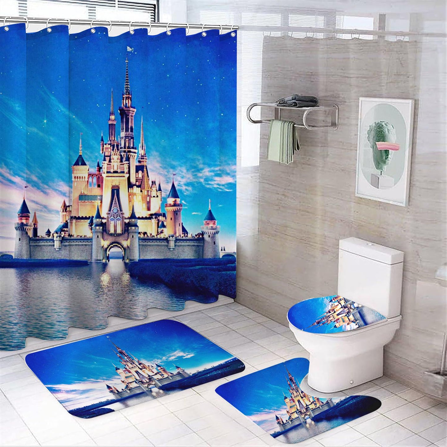Cartoon Cinderella Shower Curtain