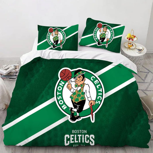 Boston Basketball Sport Team Bedding Set