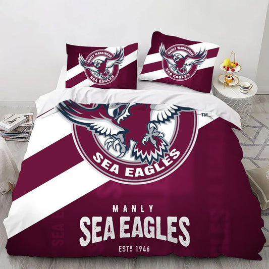Manly Warringah Rugby Sport Bedding Set