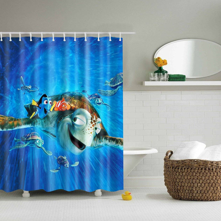 Cartoon Clown Fish Nemo Shower Curtain