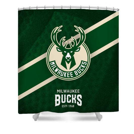 Basketball Sport Milwaukee Shower Curtain