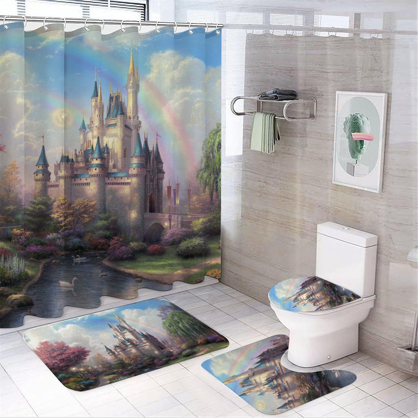 Cartoon Cinderella Shower Curtain