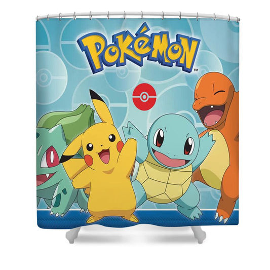 Cartoon Large Yellow Mouse Shower Curtain