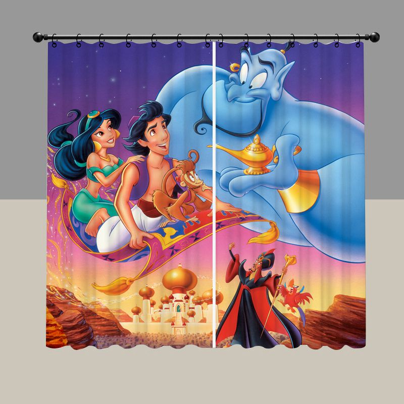 Cartoon Magic Lamp Blackout Curtain
