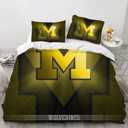 College Michigan Sport Bedding Set