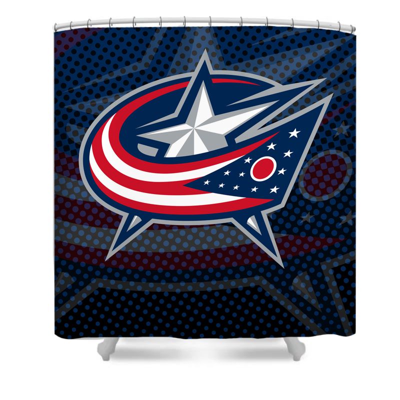 Ice Hockey Columbus Shower Curtain