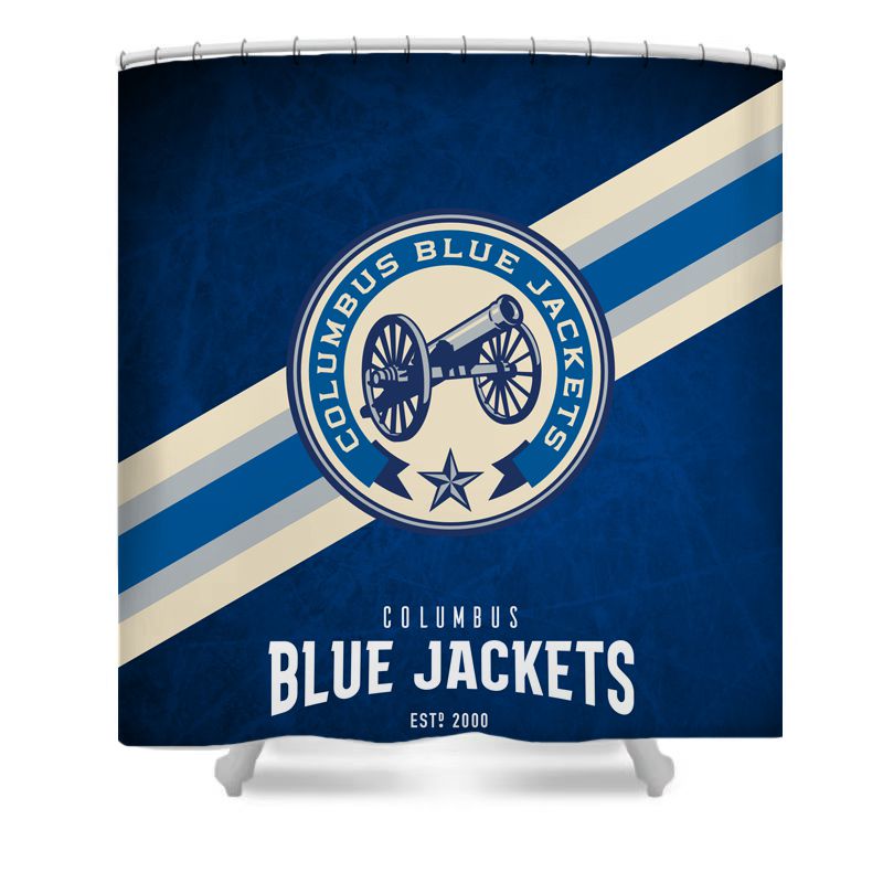 Ice Hockey Columbus Shower Curtain