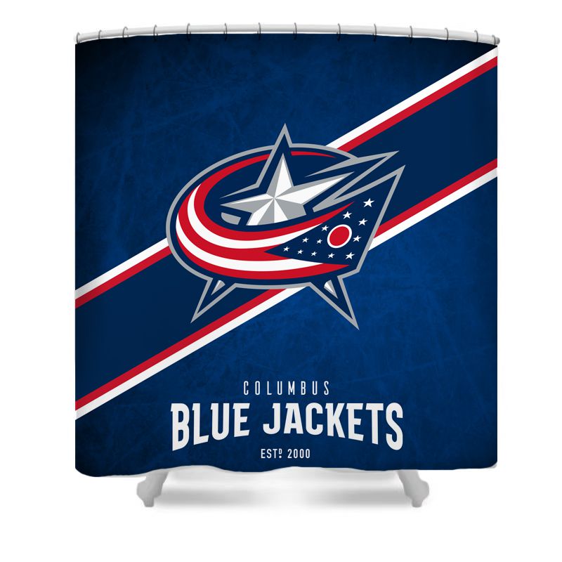 Ice Hockey Columbus Shower Curtain