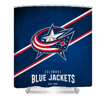 Ice Hockey Columbus Shower Curtain