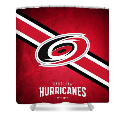 Ice Hockey Carolina Shower Curtain