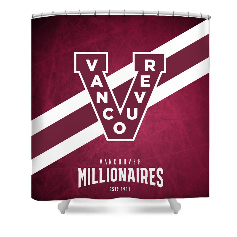 Ice Hockey Vancouver Red Shower Curtain