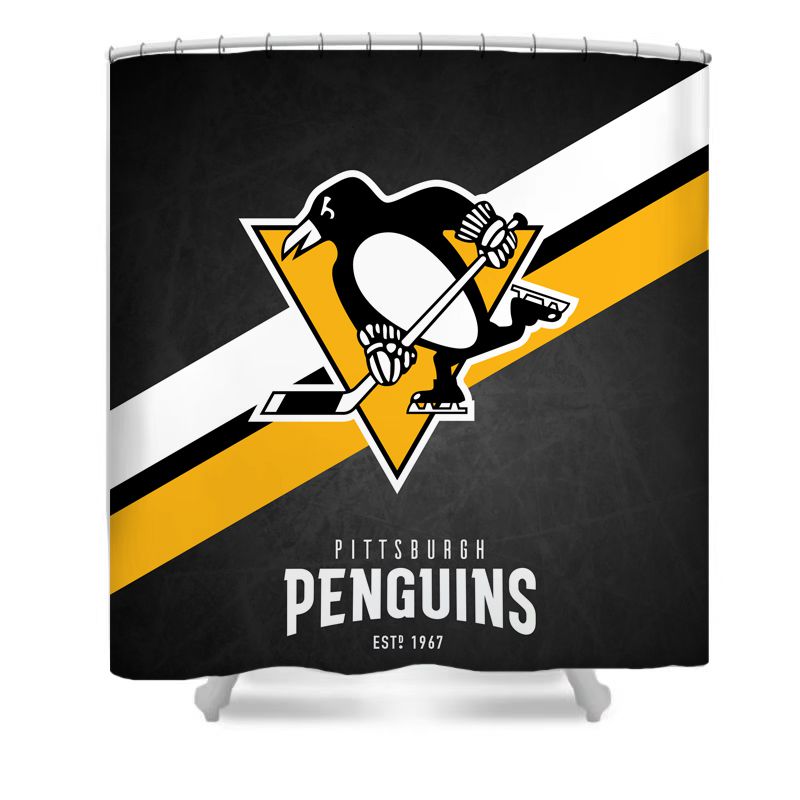 Ice Hockey Pittsburgh Shower Curtain