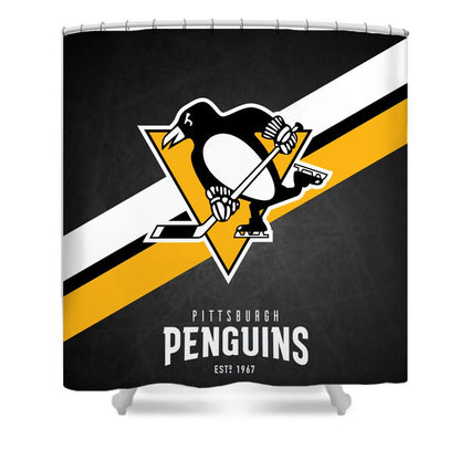 Ice Hockey Pittsburgh Shower Curtain