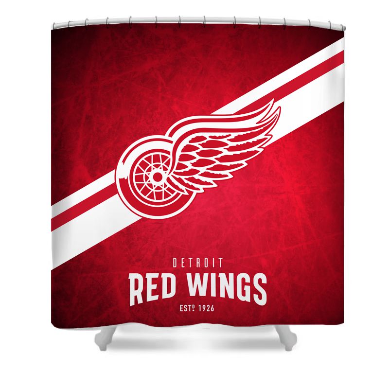 Ice Hockey Detroit Shower Curtain