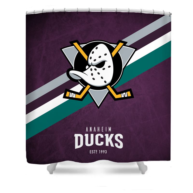 Ice Hockey Anaheim Shower Curtain