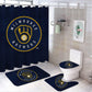 Milwaukee Baseball Shower Curtain