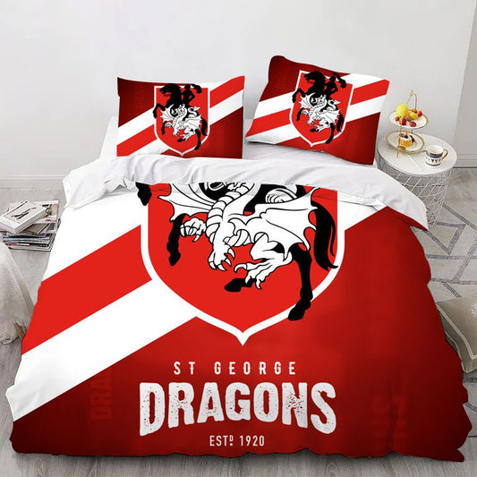 St George Illawarra Rugby Sport Bedding Set