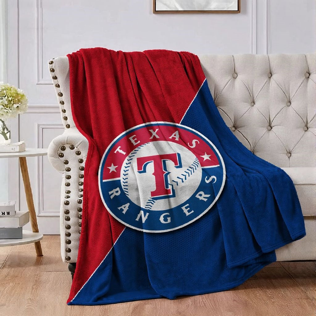 Texas Baseball Throw Blanket