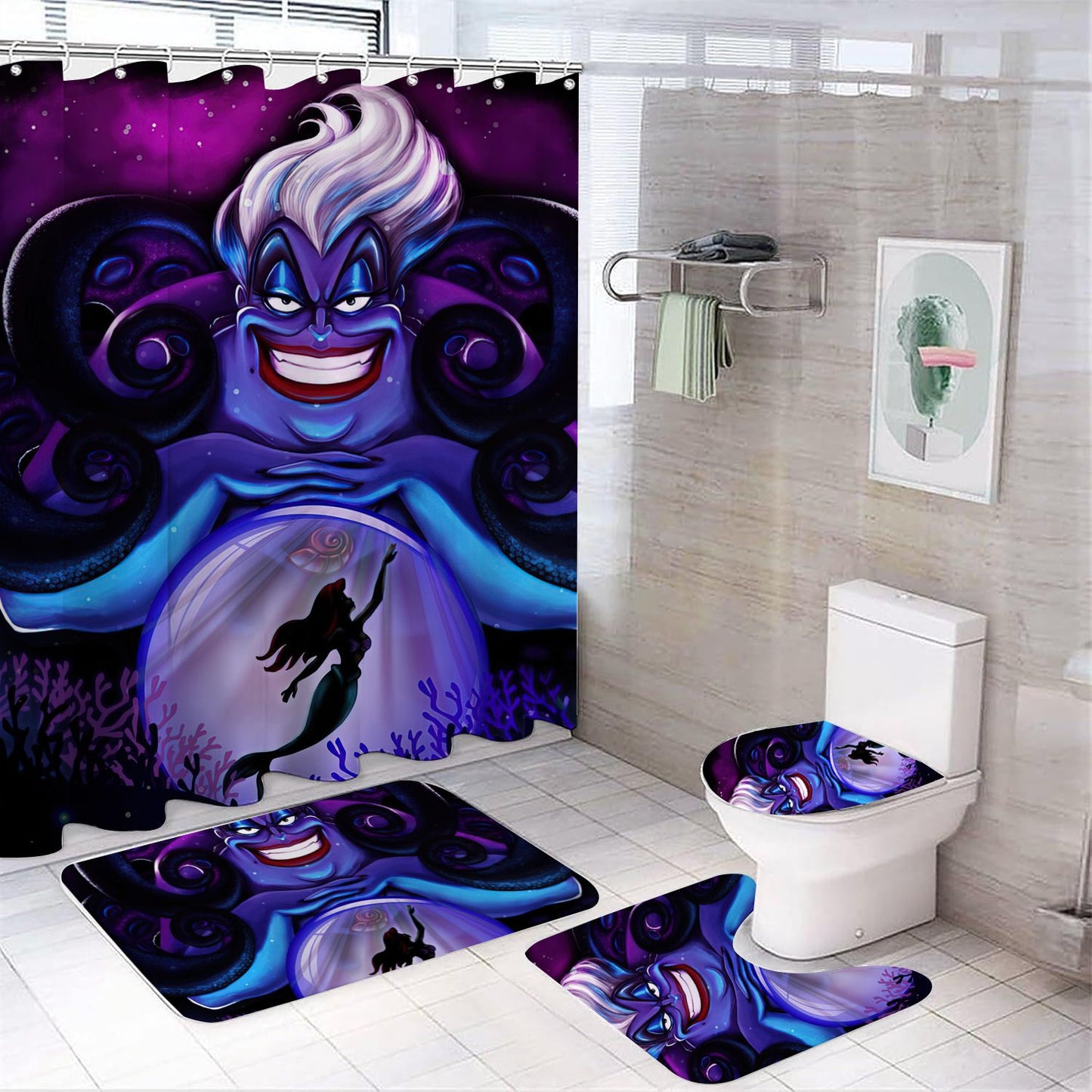 The Sea Witch Ursula Shower Curtain