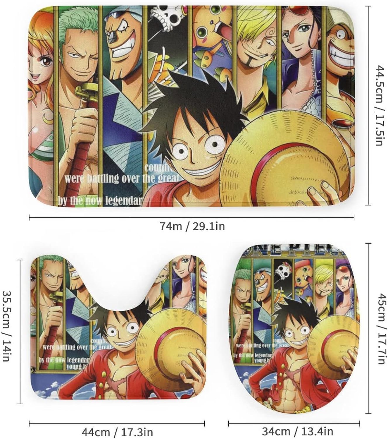 Luffy Anime Shower Curtain