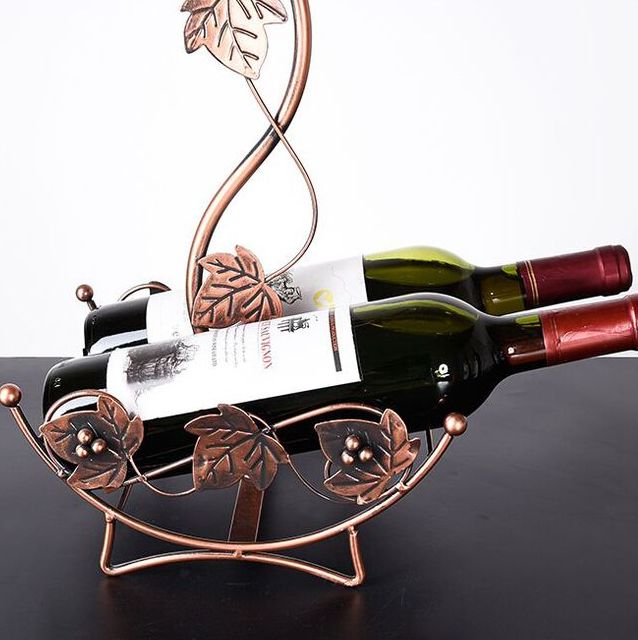 Grape Leaf Wine Bottle Glass Holder